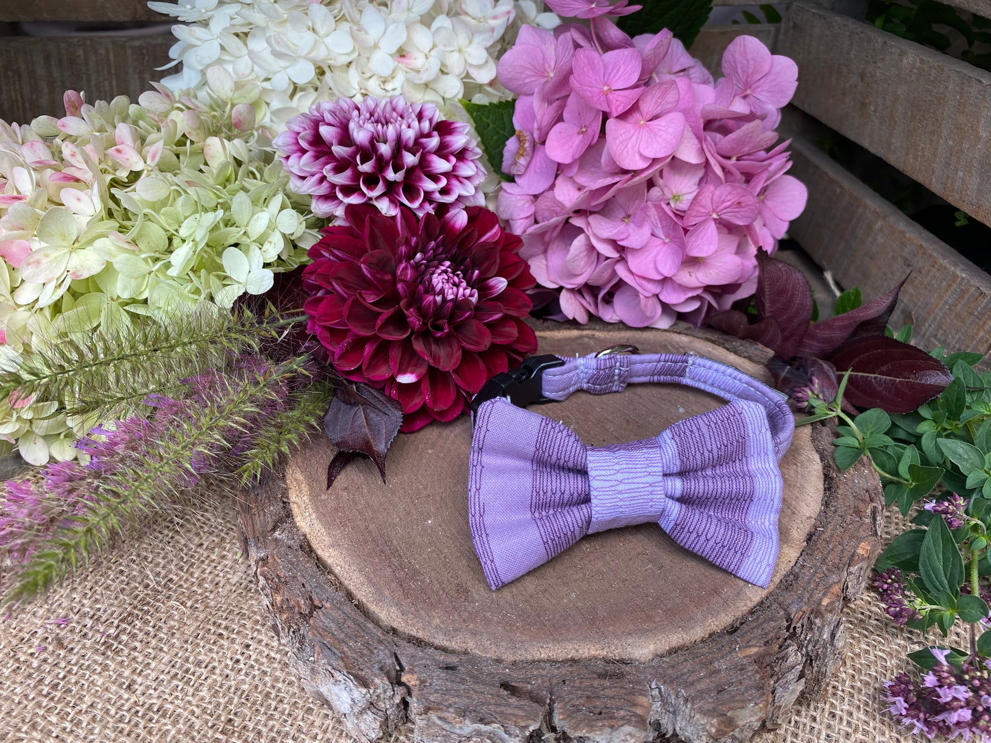 Hazy Purple Interchangeable Bow Tie
