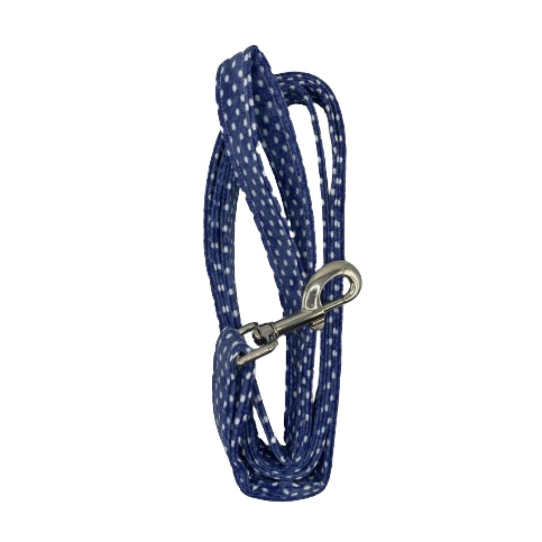 Denim Dots Leash