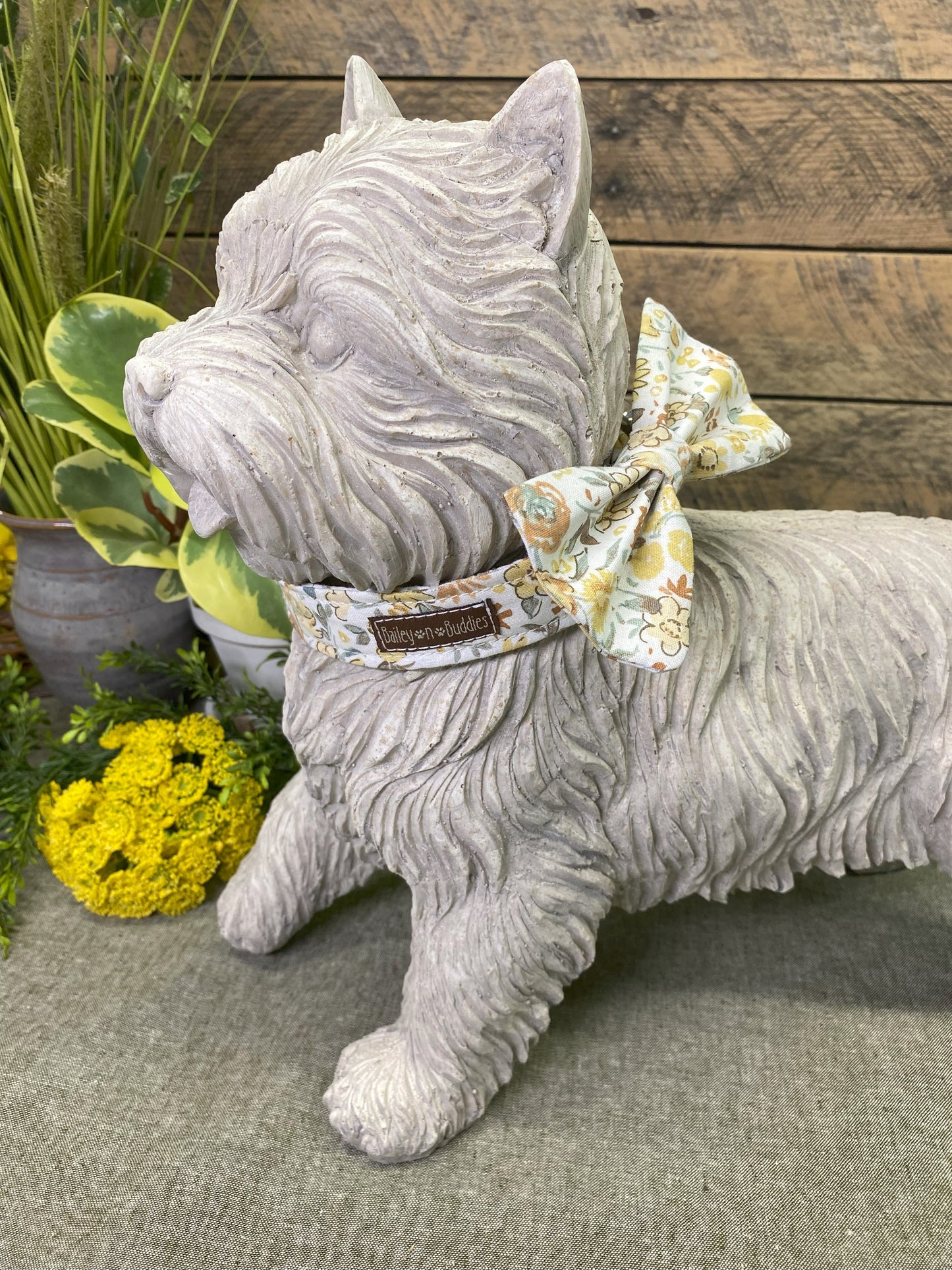 Basket of Posies Interchangeable Bow Tie