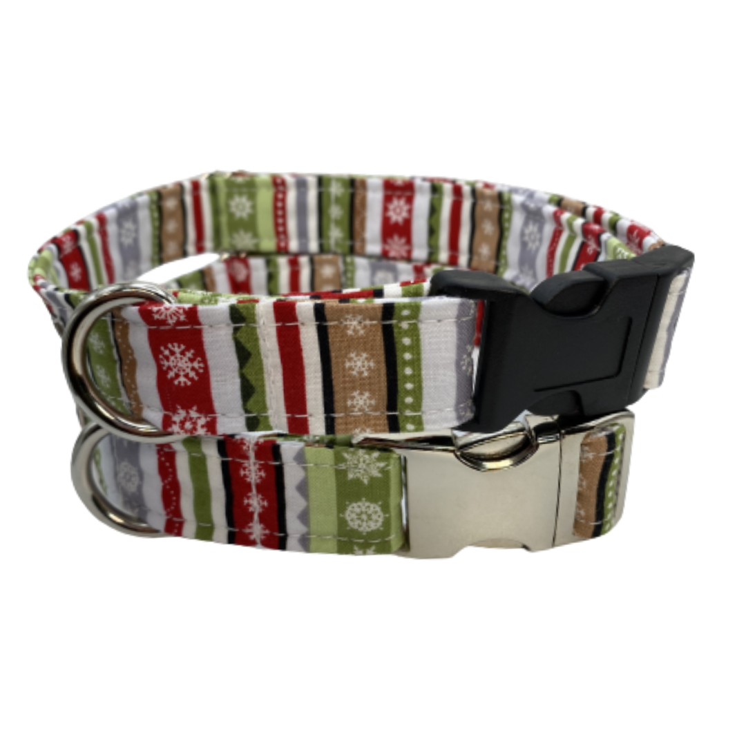 Dashing Thru the Snow Dog Collar