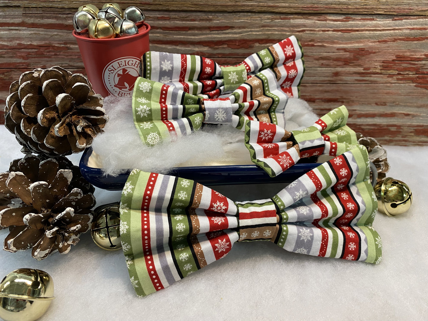 Dashing Thru the Snow Interchangeable Bow Tie