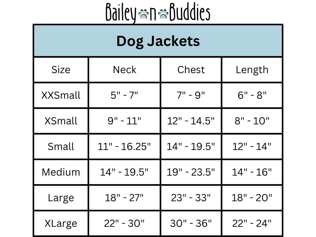 *NEW ITEM* Dog Jacket