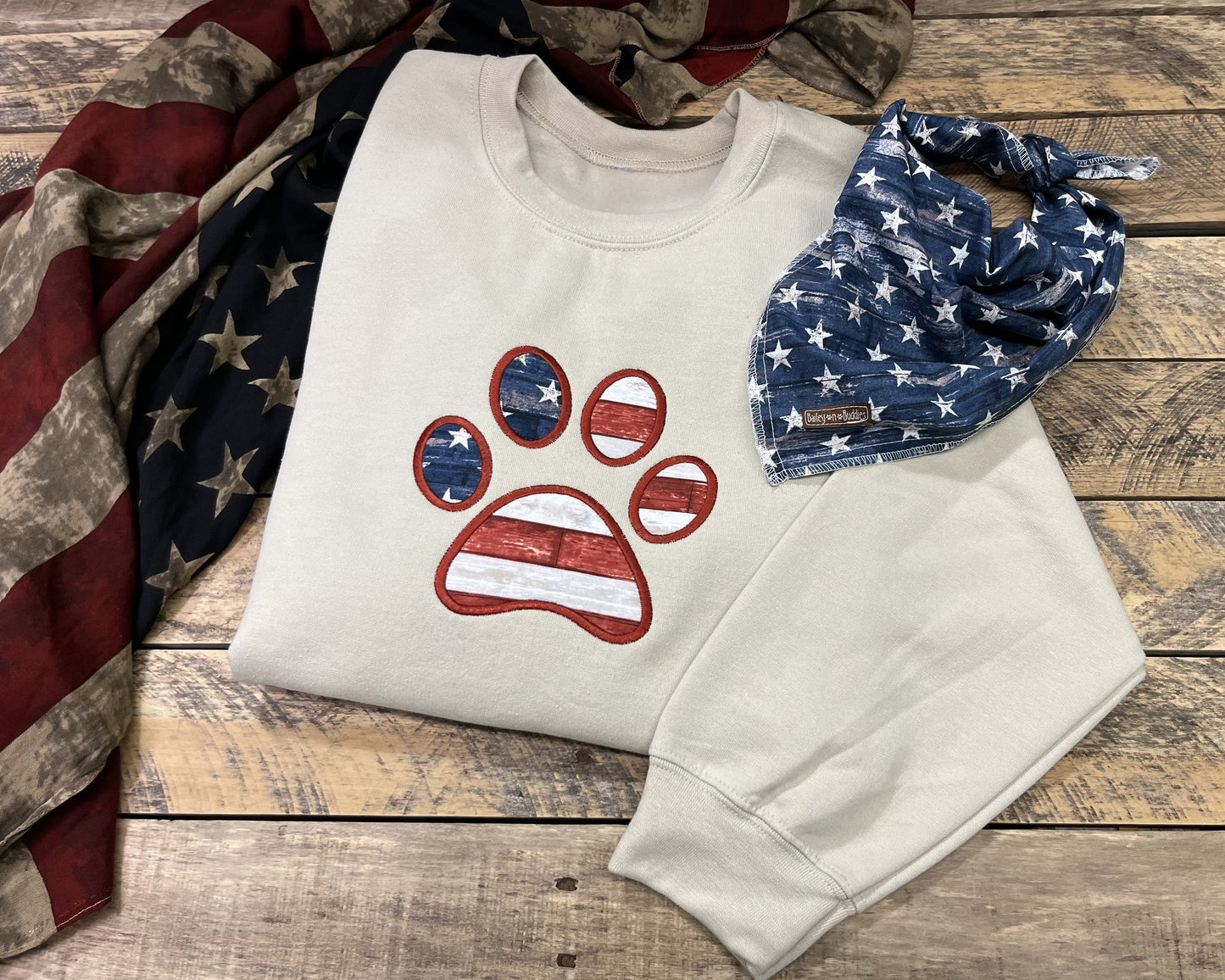 Patriotic Paw Sweatshirt