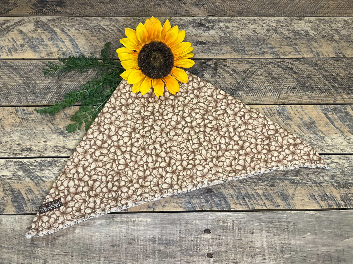 Latte Blooms Bandana