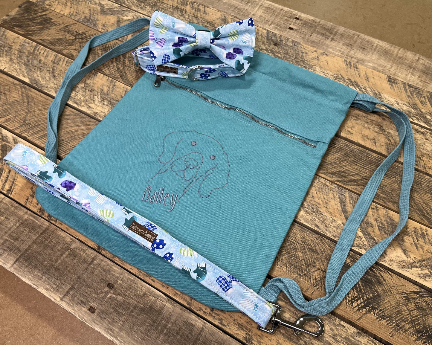 On-the-Go Embroidered Dog Backpack