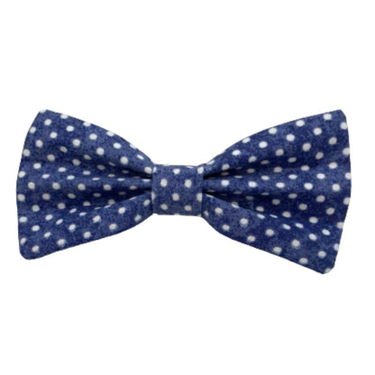 Denim Dots Interchangeable Bow Tie