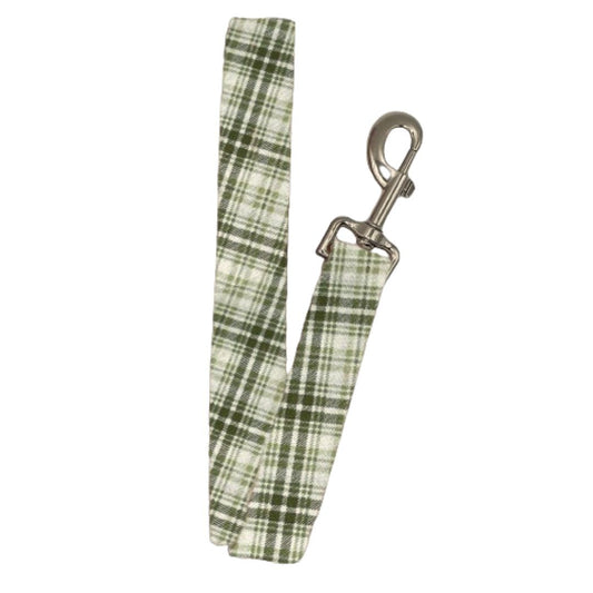 Vintage Green Plaid Leash