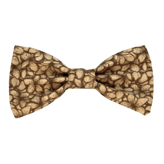 Latte Blooms Interchangeable Bow Tie