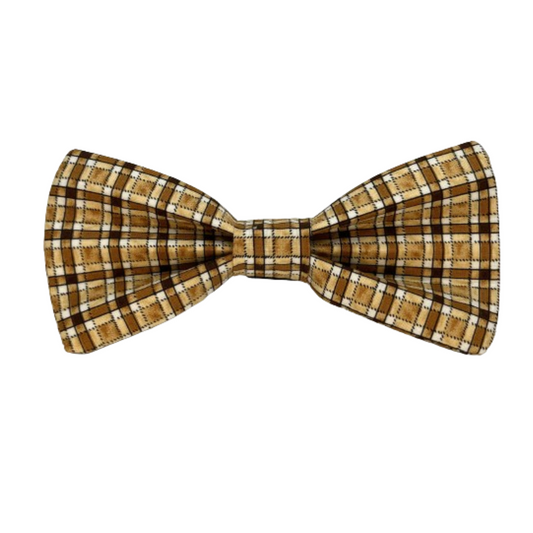 Teddy Bear Plaid Interchangeable Bow Tie