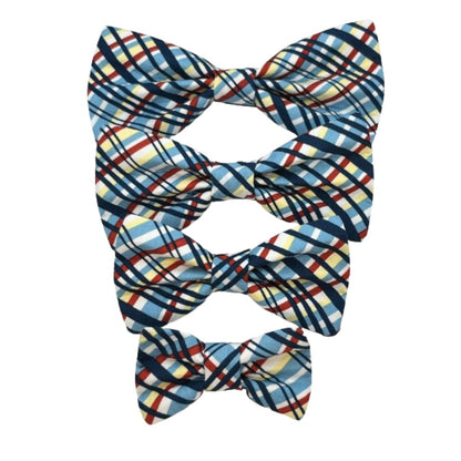 Chicken Plaid Interchangeable Bow Tie