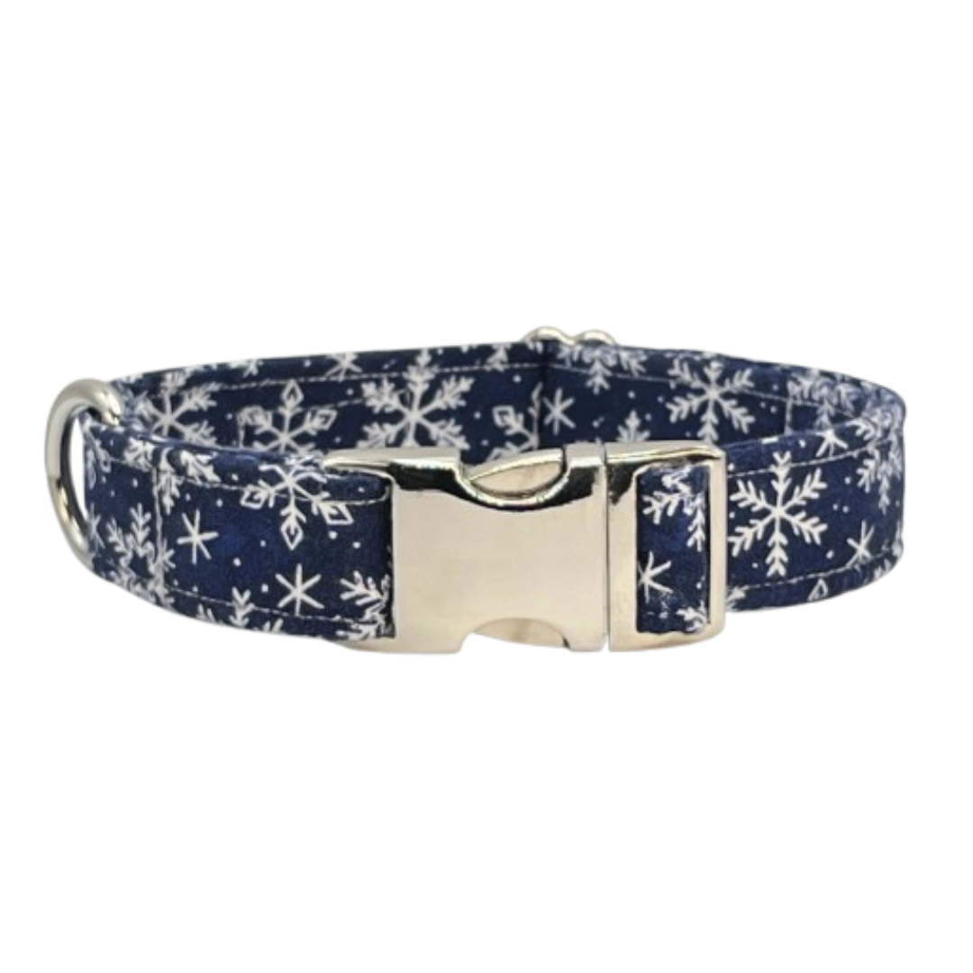 Falling Snow Dog Collar