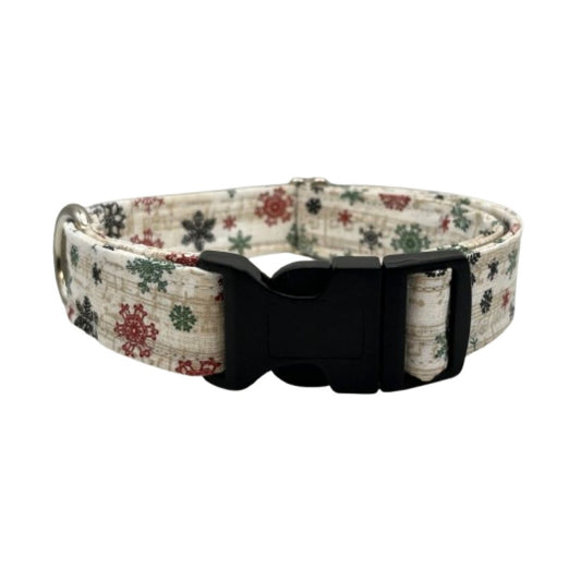 Country Snowflakes Dog Collar