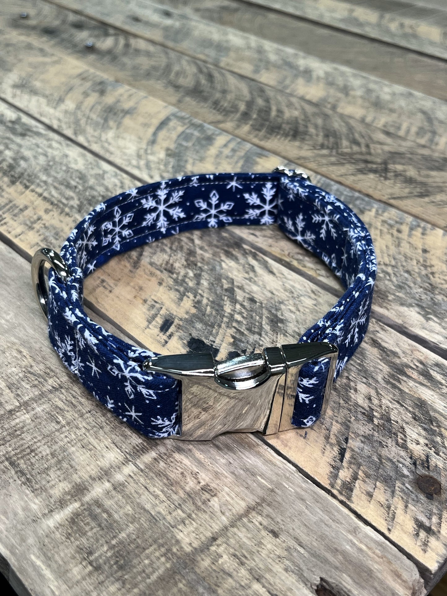 Falling Snow Dog Collar