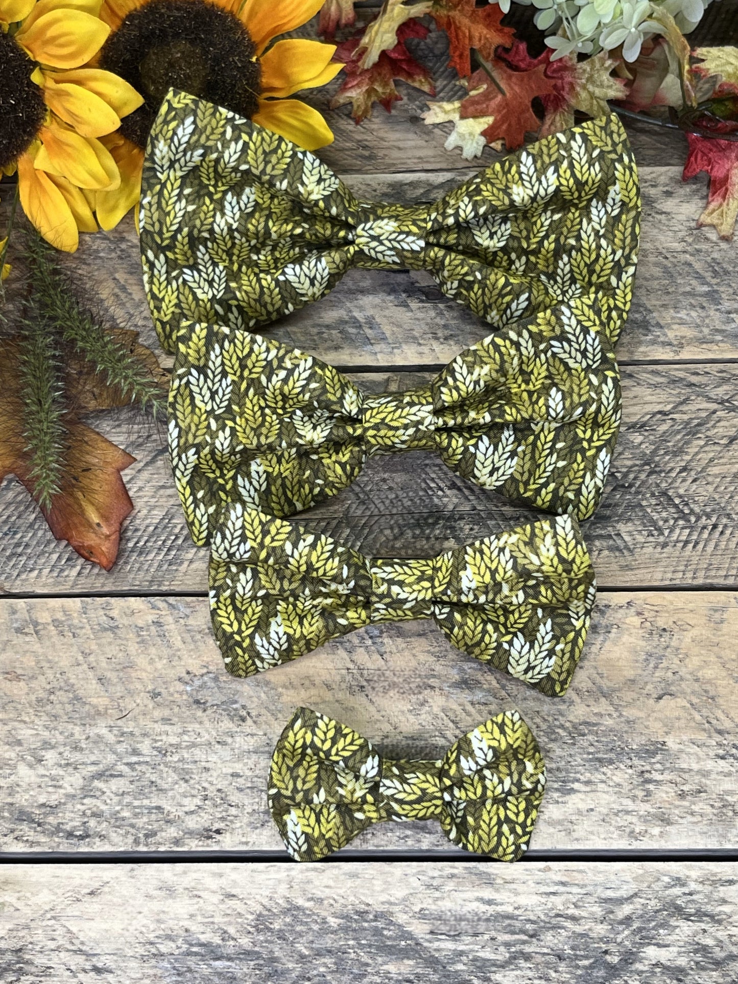 Wheat Fields Interchangeable Bow Tie